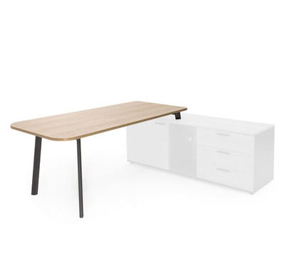 FLEX Стол приставной 178см ГИКОРИ/ГРАФИТ