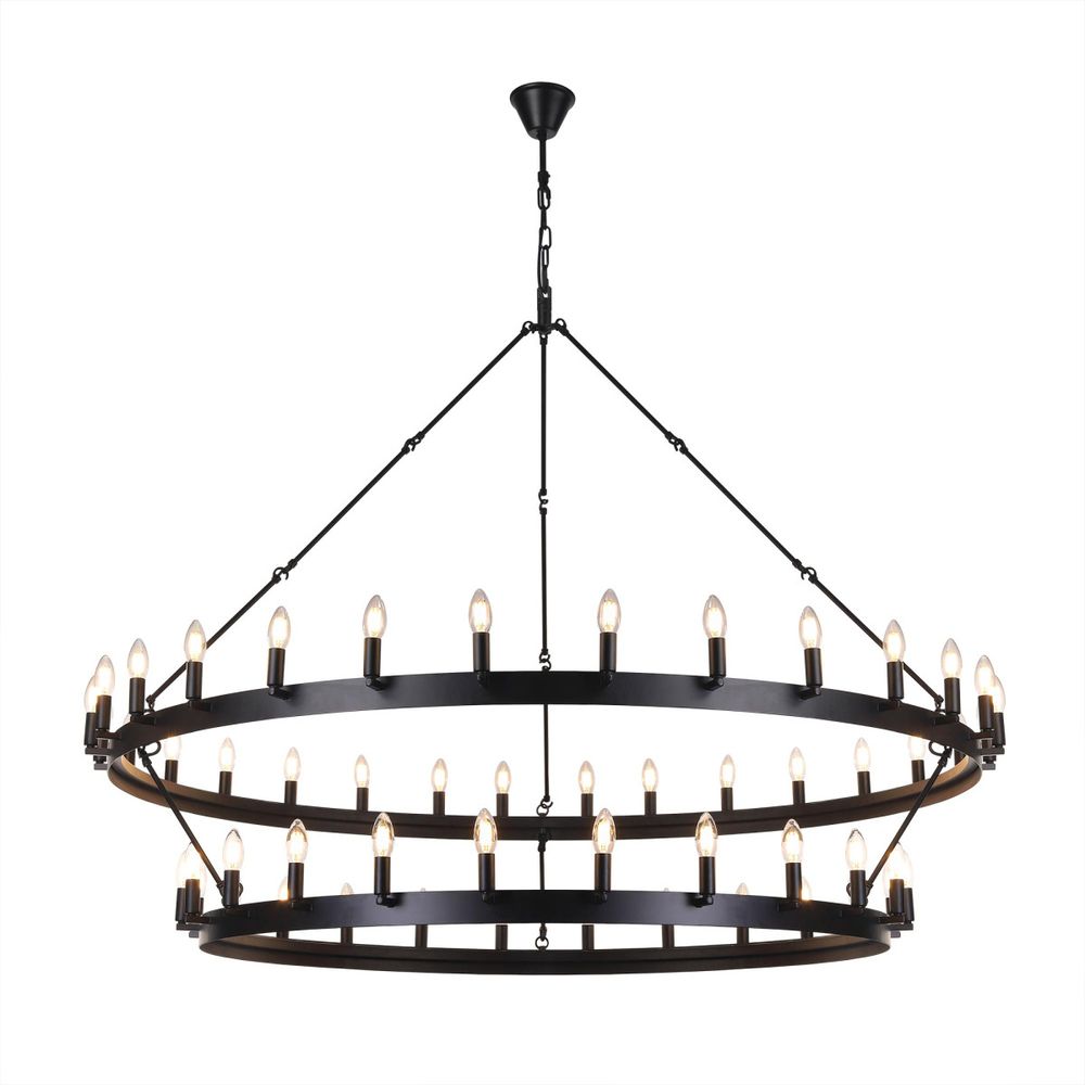 Citilux Смитсон CL470254 Люстра замковая подвесная Чёрная