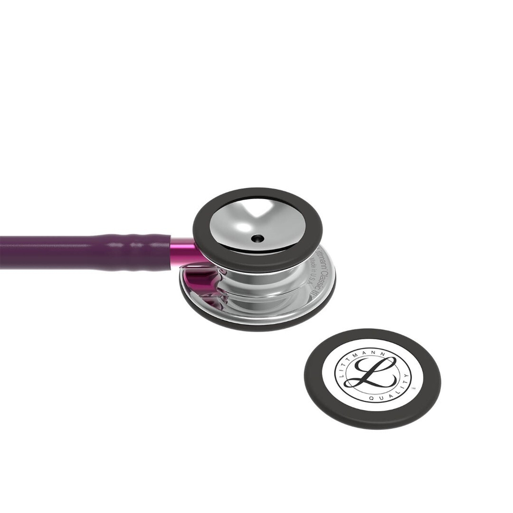 Стетоскоп Littmann Classic III, сливовый, зеркальная акустическая головка, розовый ствол (5960) - уценка