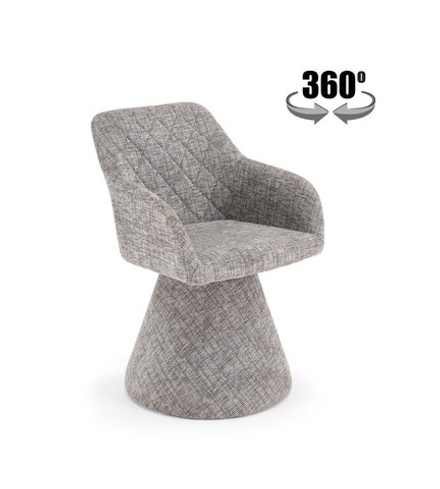 Стул HALMAR K603 серый, поворотный