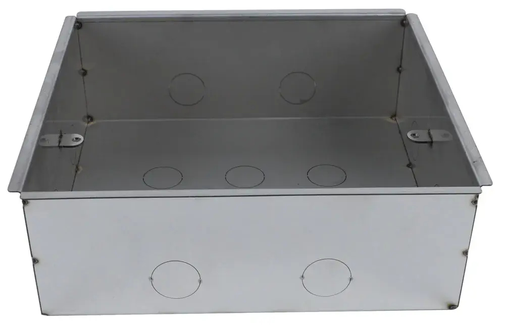 MultiDesk Коробка монтажная для бетонных полов для люка на 12 модулей СТАЛЬ