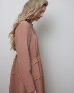 Платье из вискозы Стелла Маккартни карамель