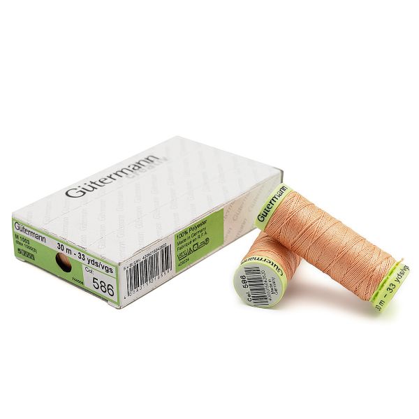 Нитки отделочные Gutermann Top Stitch 30 (30 метров), 5 кат. | 586 спелый персик