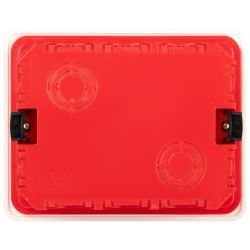 Распаячная коробка ЭРА KRP-120-92-45 скрытой установки красно-белая 120х92х45мм для полых стен саморезы крышка IP20