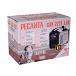 Сварочный аппарат инверт, Ресанта, САИ-220Т Lux, 220 А, электрод