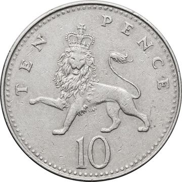 10 пенсов 1992 Великобритания