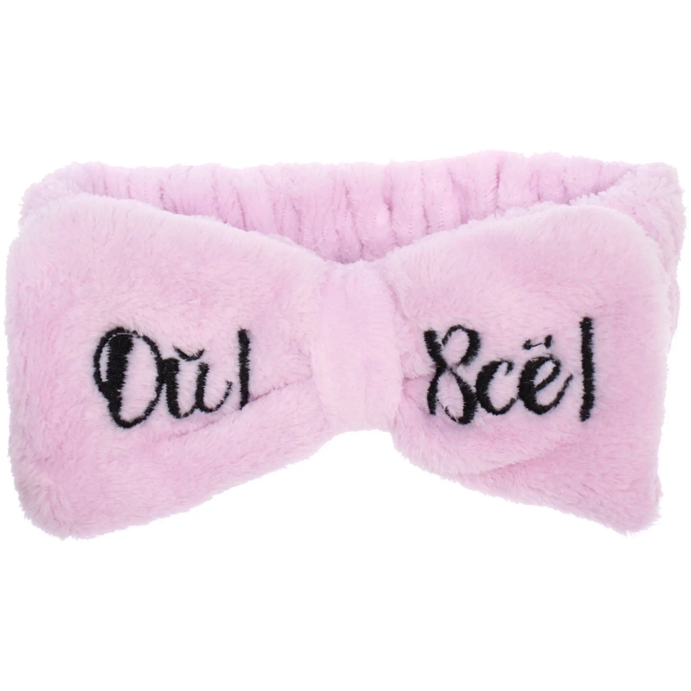 Повязка на голову «New collection Vostok - ОЙ ВСЕ!», цвет розовый, серый, голубой и сиреневый, 20*6см ( упаковка белый ZIP пакет )