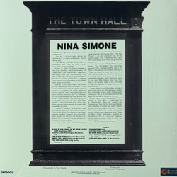 Виниловая пластинка Nina Simone – Nina Simone At Town Hall LP