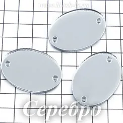 Пришивное акриловое зеркало #34, Серебро #34