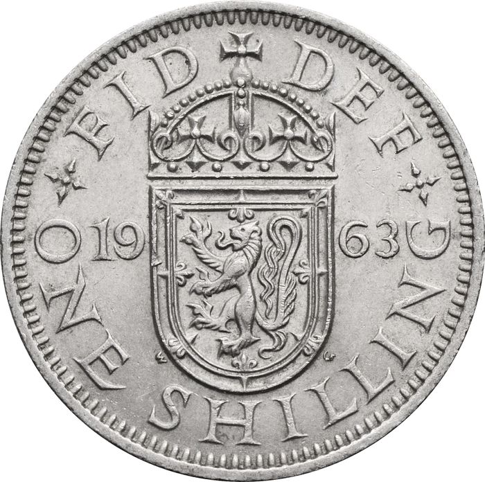 1 шиллинг 1963 Великобритания (Шотландский герб)
