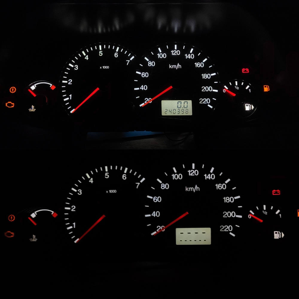 Светодиодные платы для панели Ford Focus 1 (цвет: бело-красный)