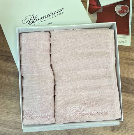 Комплект полотенец 2шт Blumarine Mademoiselle Cipria розовый
