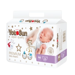 Подгузники Yokosun Premium NB 36шт