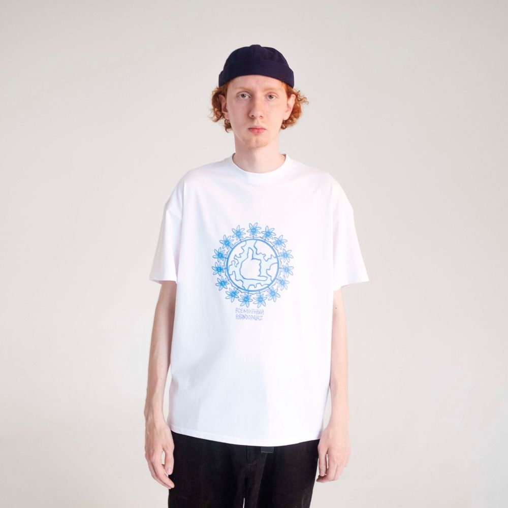 Футболка Полный Popandopalaz Белая