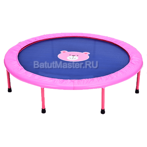 Каркасный батут «Мишка», диаметр 3,3 фт, розовый