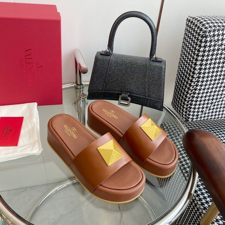 Valentino Roman Stud Slide Sandal