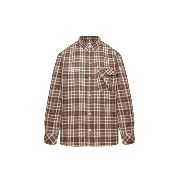 Рубашка Human Flannel Brown - фото 22