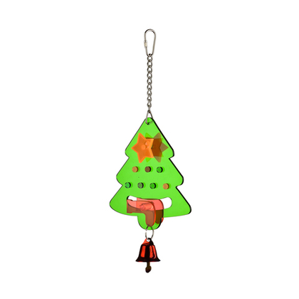 BRIKO Игурушка для птиц "Новогодняя елка", 12 см