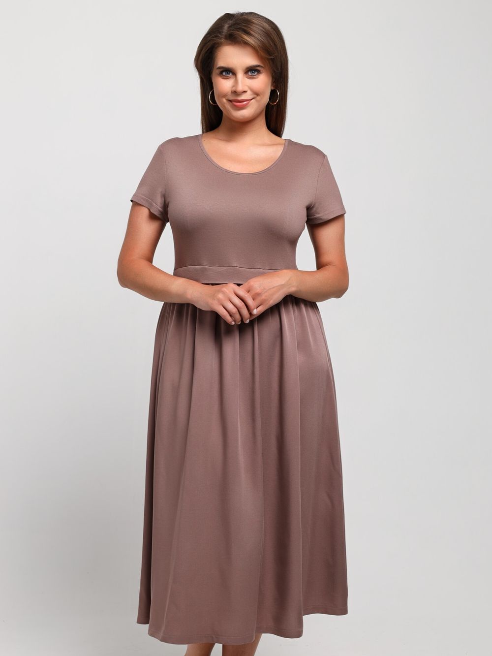 Платье Женственность Виотекс КОФЕЙНЫЙ