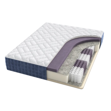 Матрас BuyLuxe, 26 см, средняя жесткость, независимые пружины