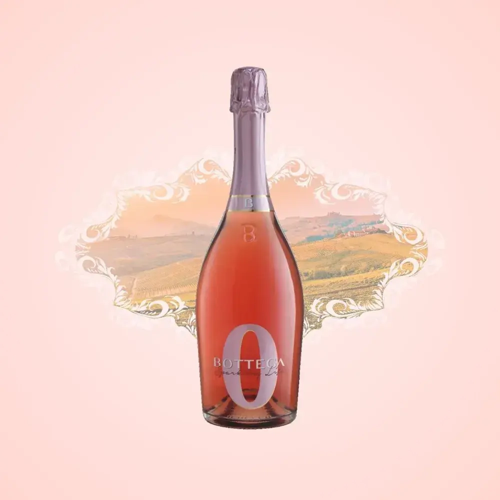 Вино игристое безалкогольное Bottega Зеро Розе Спарклинг Лайф, 0,75 л