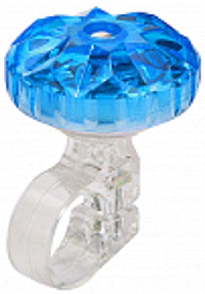 Звонок 26S-03 алюминий/пластик, прозрачно-синий