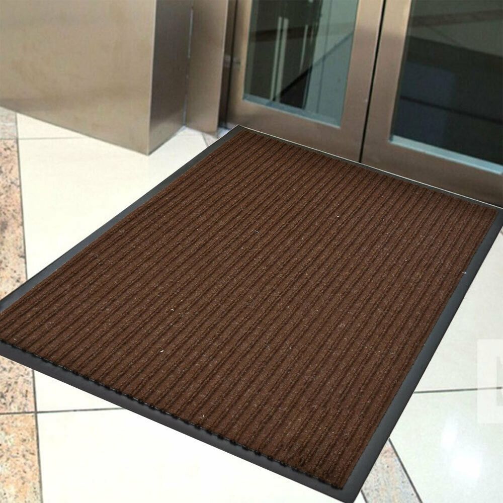 Коврик 80*120см влаговпитывающий ребристый FLOOR MAT &quot;Стандарт&quot;, коричневый