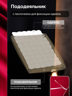 Комплект постельного белья Однотонный Сатин Премиум OCP013
