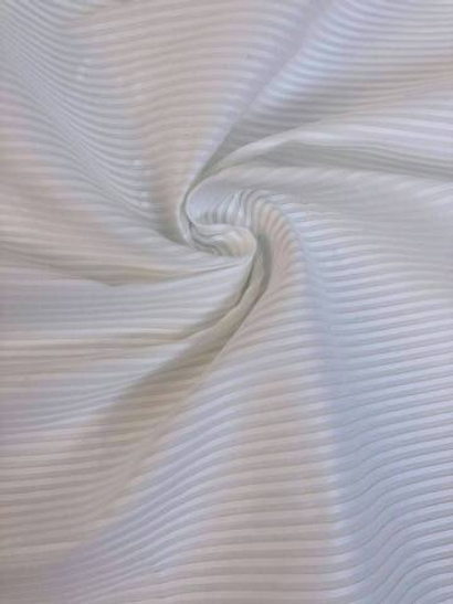 Коттон рубашечный белый жаккард полоска, хлопок