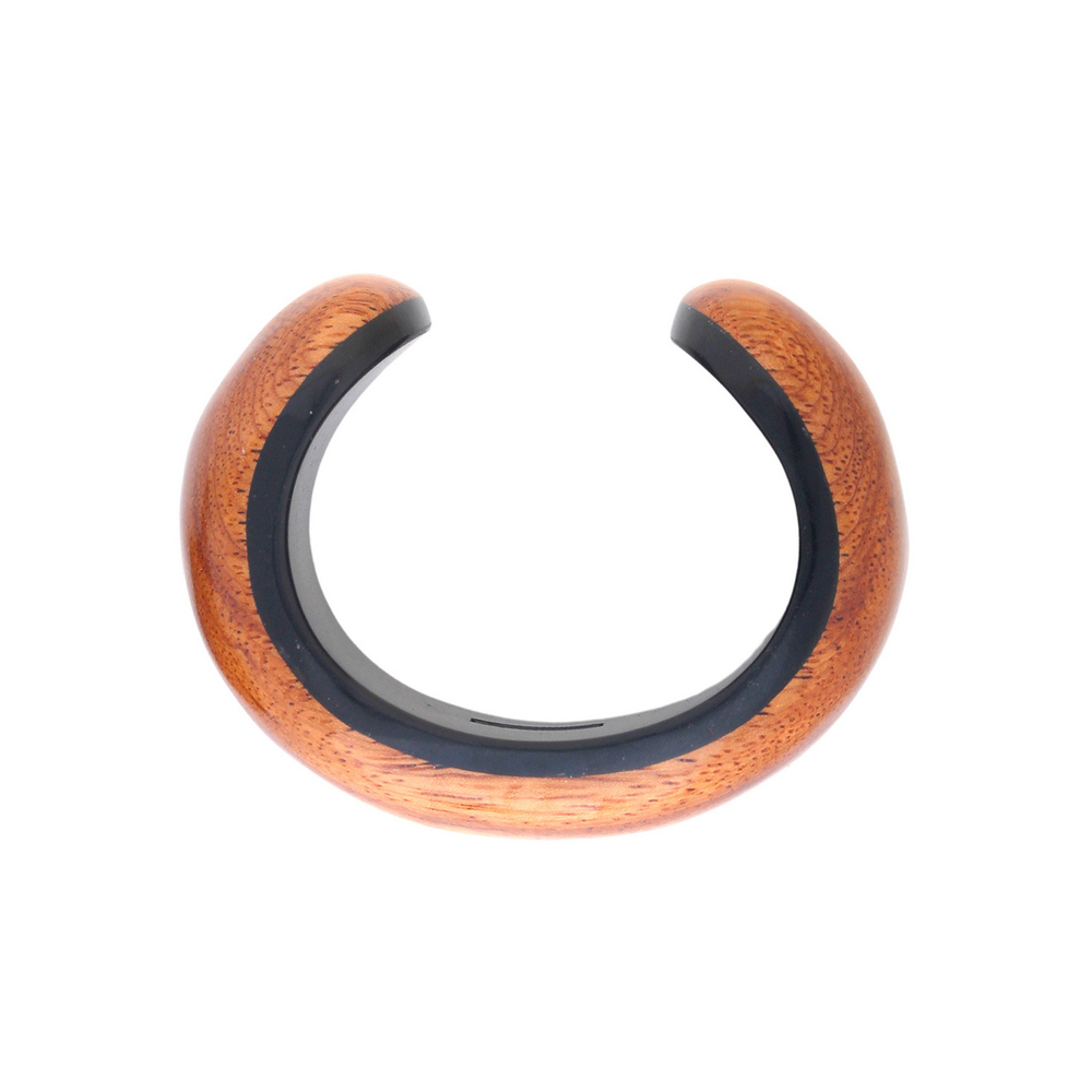 Браслет Nature Bijoux, Cannelle, кафф из дерева байонг, со вставкой из рога, NB26.1-13-44485 (коричн