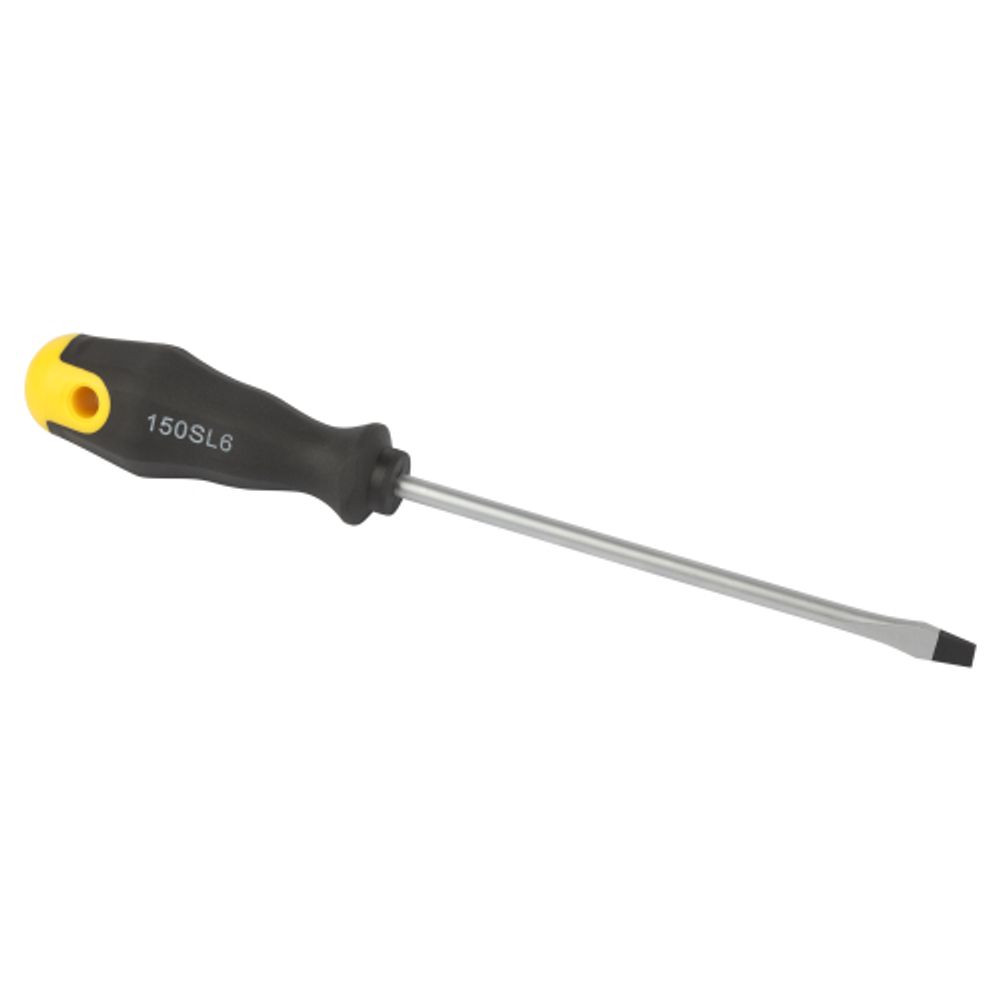 Отвертка ЭРА SL 6х150 мм шлицевая двухкомпонентная рукоятка