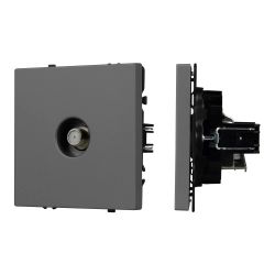 Механизм спутниковой розетки SCT-NOBE-MST1-SFPL-GR (SAT) (Arlight, Серый базальт) 054299