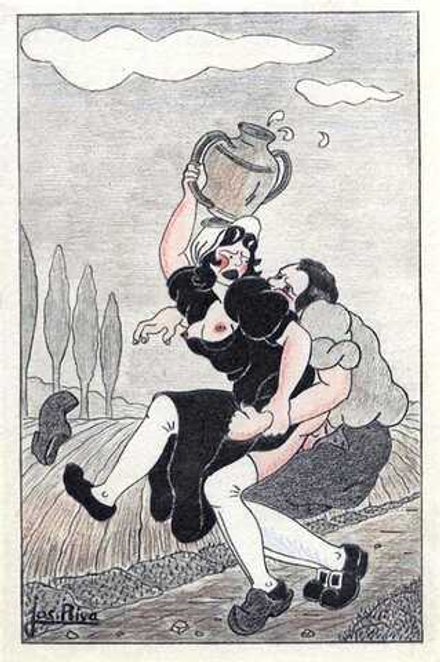 Joseph Riviere aka Jos Riva (1912–1961) - эротическое искусство французского художника