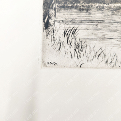 Генрих Фердинанд Австрийский. Замок Леопольдскрон. Офорт. Зальцбург. 1920-е гг.