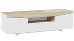 Тумба под телевизор напольная Белый Ясень/Дуб Сонома 160х45х48 см