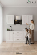 Кухонный модуль 121х60х85, напольный угловой, Стокгольм Светлый, массив сосны, белый, Dipriz