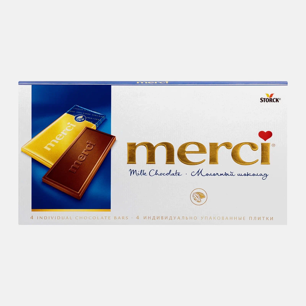 Шоколад Молочный Merci 100г
