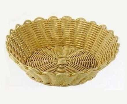 Корзина сервировочная, d=23 см, h=7см., полипропилен, цвет honey JQ-3002C