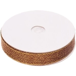 Лента для декорирования «Блеск» 1,2 см, 2,7 м, Шоколад