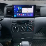 Магнитола для Toyota Corolla 120 2000-2007 (рамка черная с воздуховодами) - Teyes CC3 на Android 10, QLED, ТОП процессор, 4Гб+32Гб, CarPlay, 4G SIM-слот