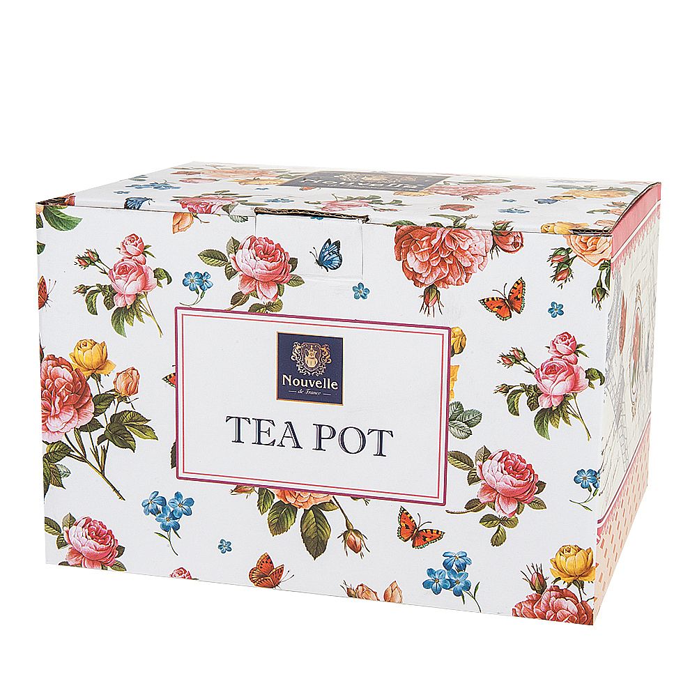 Чайник "Лето в Европе" 26*16*16см. v=1100мл. (фарфор) (подарочная упаковка)