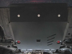 Защита картера двигателя, КПП (2 мм, сталь) для Honda Jazz 2007-2013 (V - 1.2; 1.4), Honda Insight 2009-2014 (V - 1.2; 1.4), Honda Freed 2008-2016 (V - 1.2; 1.4), Honda Fit 2007-2013 (V - 1.2; 1.4) Sheriff.09.1652