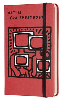 Блокнот Moleskine Limited Keith Haring Pocket 90x140мм 192стр нелинованный красный (LEKH01QP012)