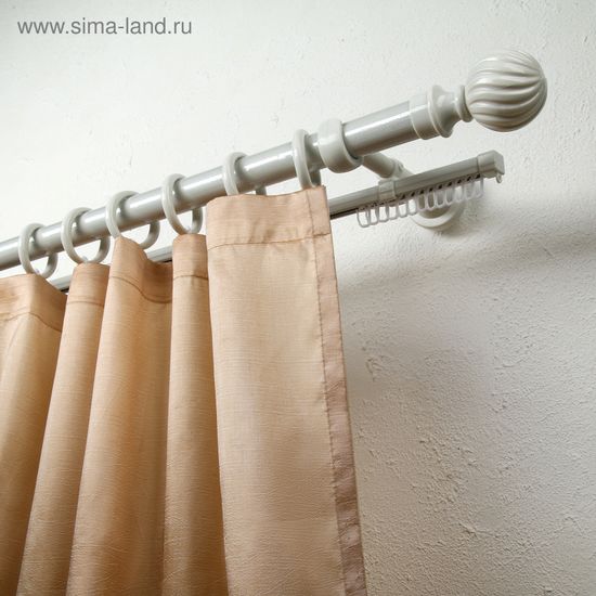 Карниз Магеллан Эра У-шина  ясень белый ф 28 мм  2-х рядн