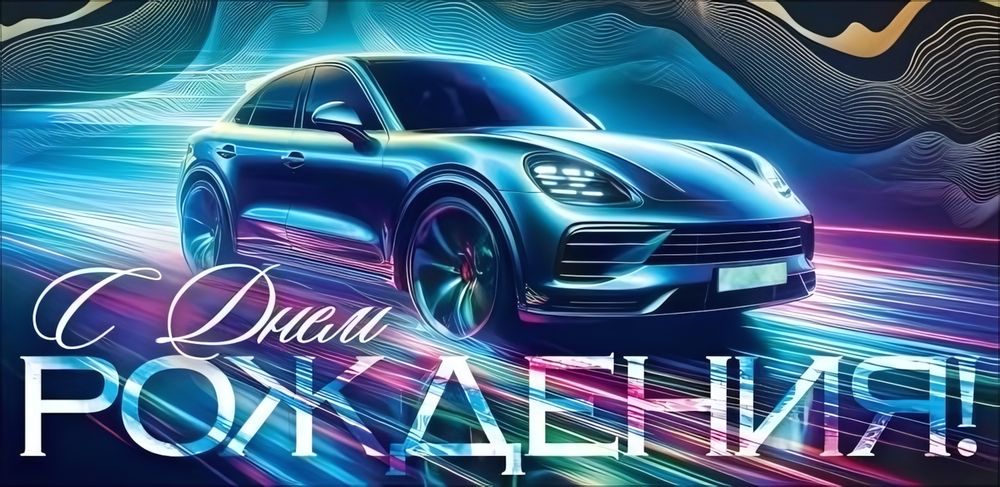 Конверт для денег "С Днем Рождения!" (автомобиль) 9.0002064