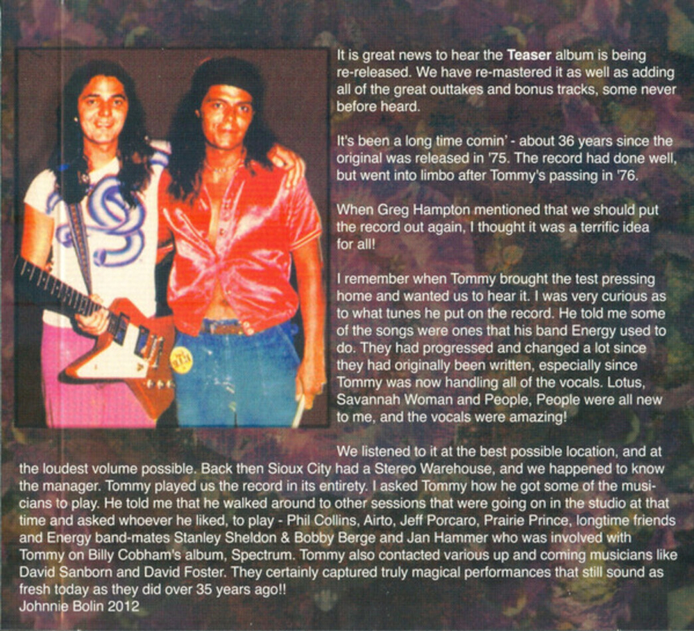 Tommy Bolin / The Definitive Teaser Collector's Edition (5CD)