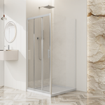 Душевой уголок BelBagno UNO-195-AF-31 90x90 стекло прозрачное/профиль хром