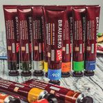 Краски масляные художественные BRAUBERG ART PREMIERE, 12 цв по 22 мл, проф. серия, в тубах, 191458