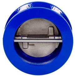 Затвор обратный РИДАН NVD-895R PN16 DN65 межфланцевый пружинный двустворчатый,чугун GJL250