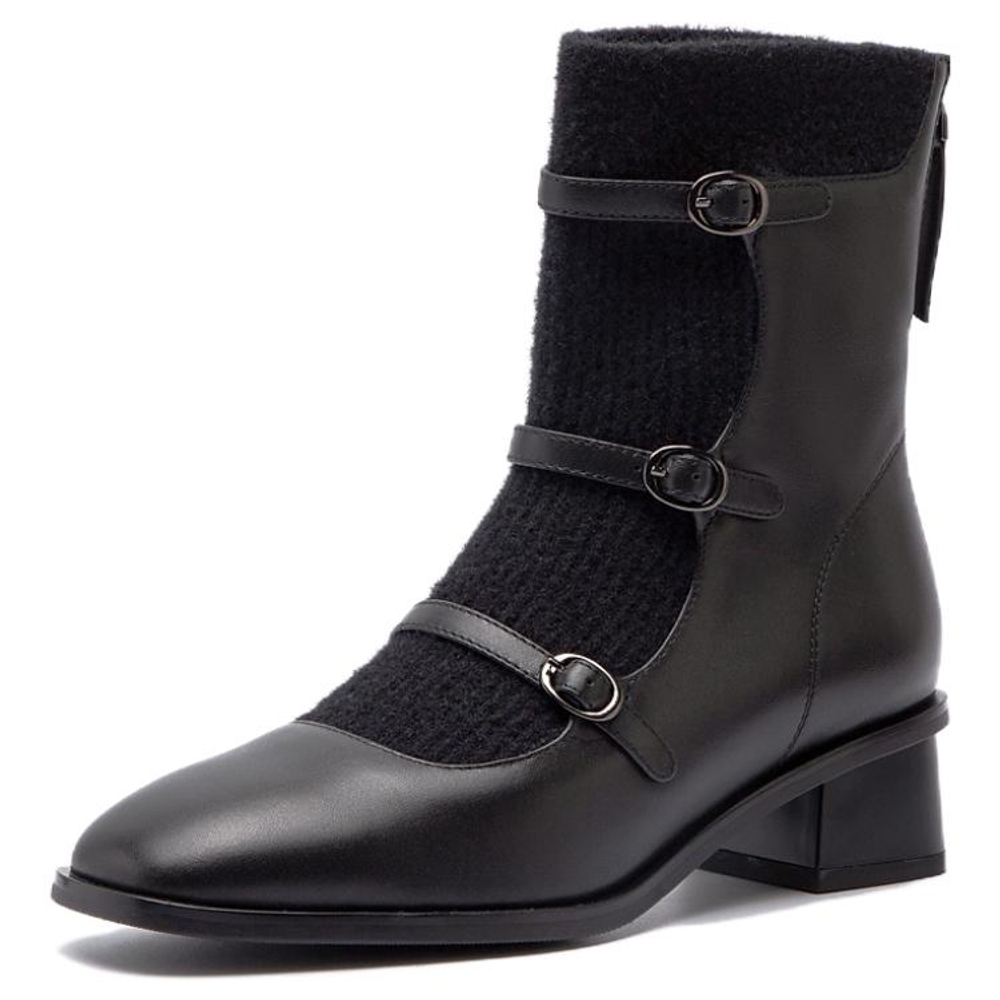 BATA Stretch & Sock Boots Women"s Black/Brown